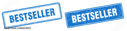 bestseller stamp set. bestseller square grunge sign