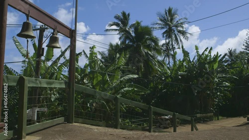 HMS Bounty bells on Pitcairn Island nowadays used for church on the pitcairn photo