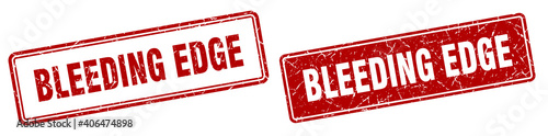 bleeding edge stamp set. bleeding edge square grunge sign