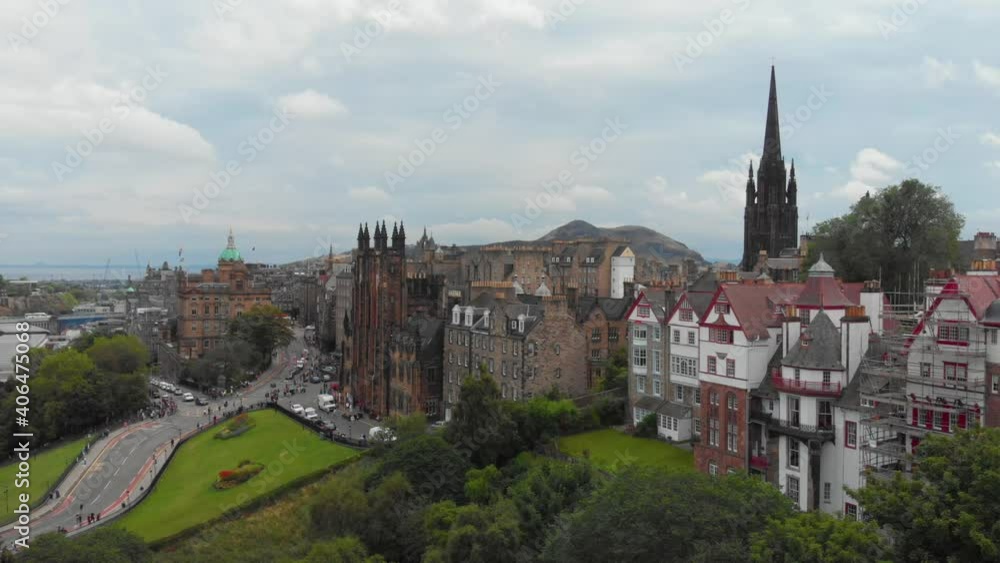 Edinburgh City Centre 4K Drone Shot 2 Edinburgh City Centre 4K Drone Shot 2