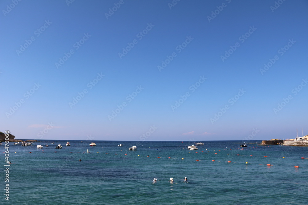 Xlendi Bay and Mediterranean Sea, Gozo Malta