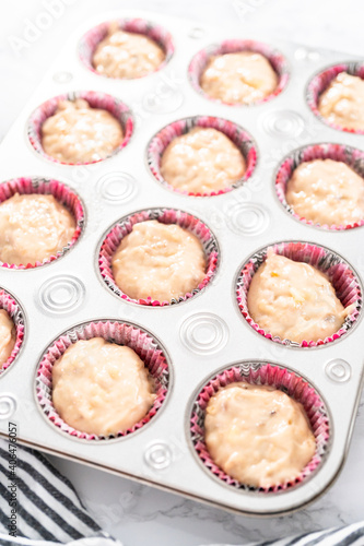 Baking banana bread