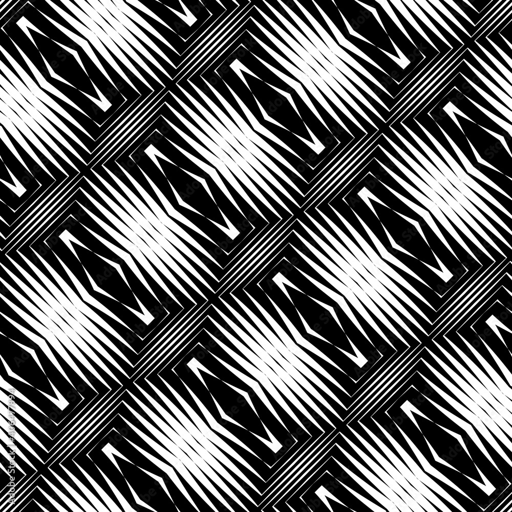 Design seamless monochrome geometric pattern Design seamless monochrome geometric pattern