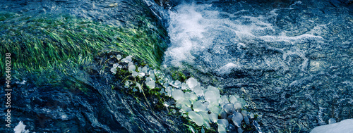 Stream in alpine mountain