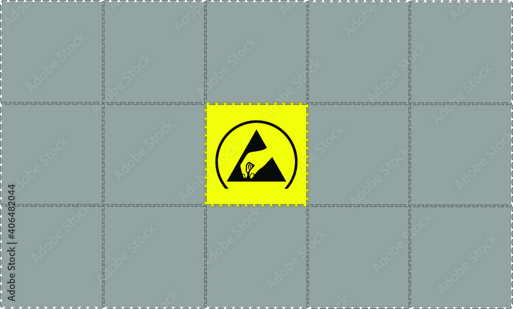 AntiStatic electrostatic discharge floor tiles ,Electrostatic