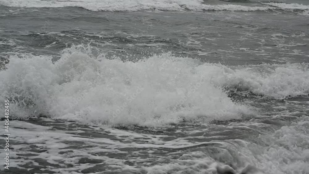 waves on the beach