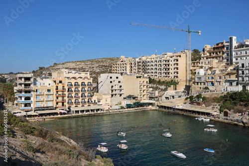 Xlendi on the Mediterranean Sea on the island of Gozo, Malta