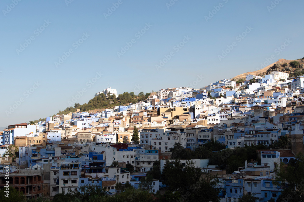 the blue city Chefchaouen in Morocco