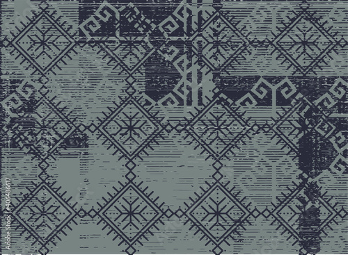 Artistic traditional motifs,stripe, textured  check nature pastel  coloured boho Pattern seamless Dyed Print pattern design . Abstract  Hand Ethnic Batik runner carpet, rug, scarf, curtain, vector  
