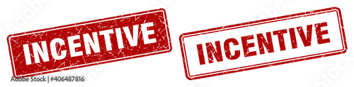 incentive stamp set. incentive square grunge sign