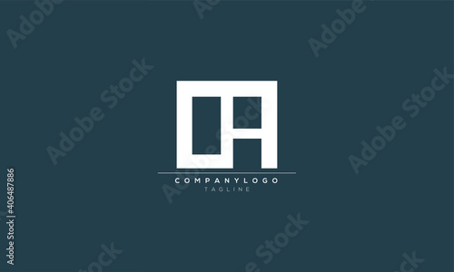OA AO O AND A Abstract initial monogram letter alphabet logo design