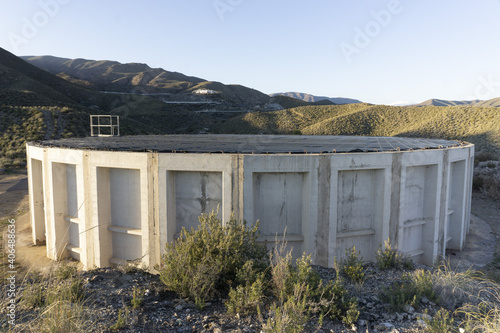 concrete water basin to supply greenhouses