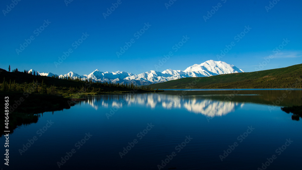 Mount McKinley and wonder lake
