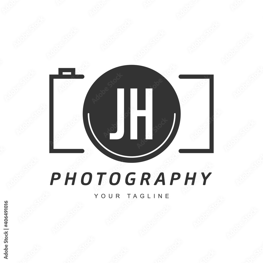 Creative letter JH Logo Design Vector Template. Initial Linked Letter JH  Logo Design - SuperStock