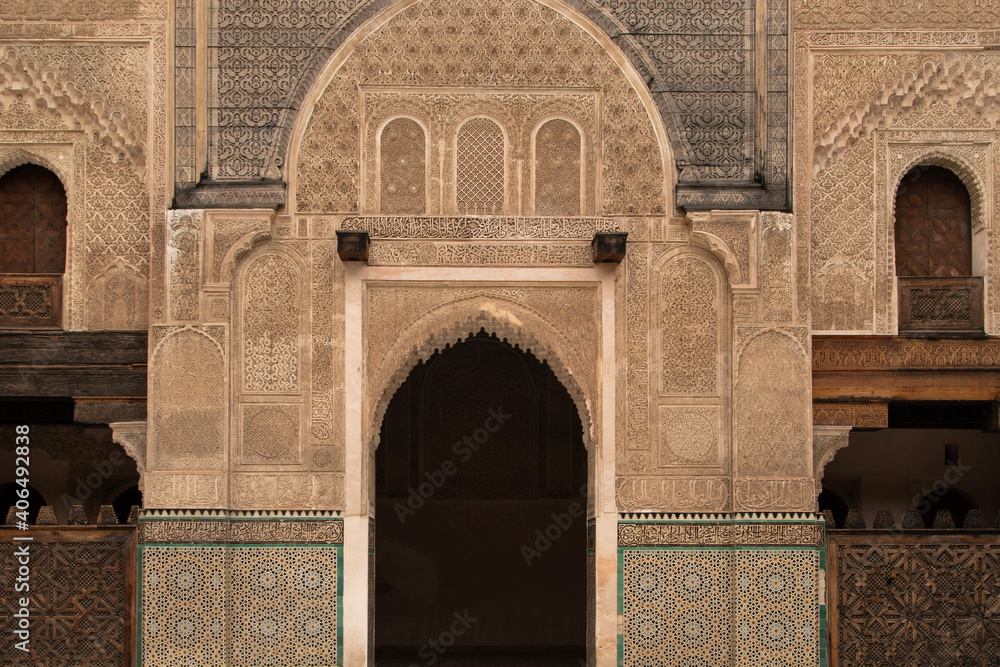 city gate bab el mansour in Morocco