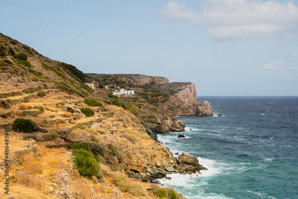 coastline on a greek island
