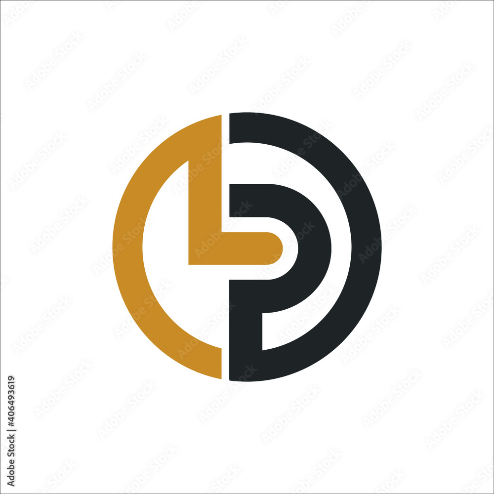 Monogram LP Logo Design By Vectorseller | TheHungryJPEG