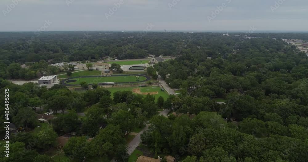 Aerial view of Bishop Thomas K. Gorman Catholic School and track. Aerial view of Bishop Thomas K. Gorman Catholic School and track.