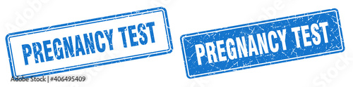 pregnancy test stamp set. pregnancy test square grunge sign