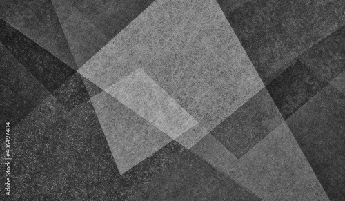 Wallpaper Mural abstract black and white background with triangle shapes and gray geometric design on border and texture Torontodigital.ca