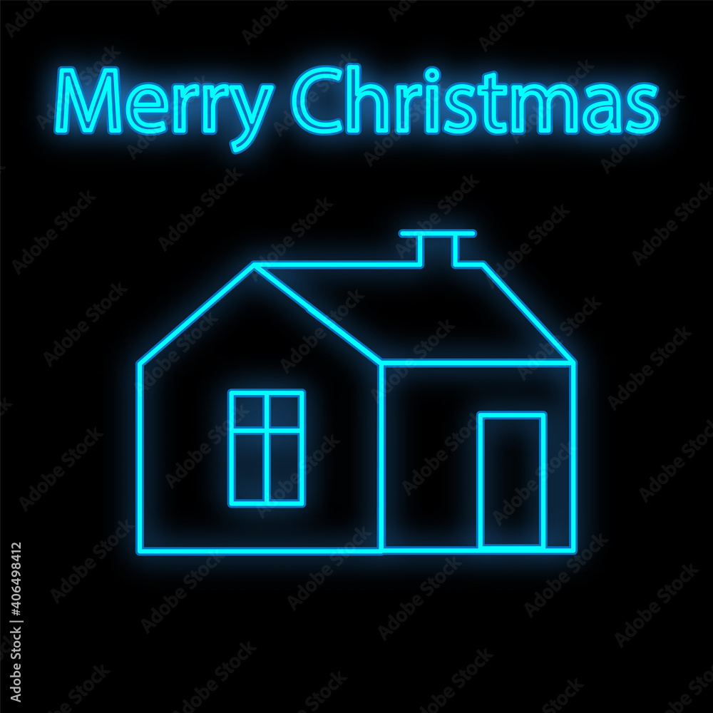house snow neon icon. Elements of winter set. Simple icon for websites, web design, mobile app, info graphics house snow neon icon. Elements of winter set. Simple icon for websites, web design, mobile app, info graphics