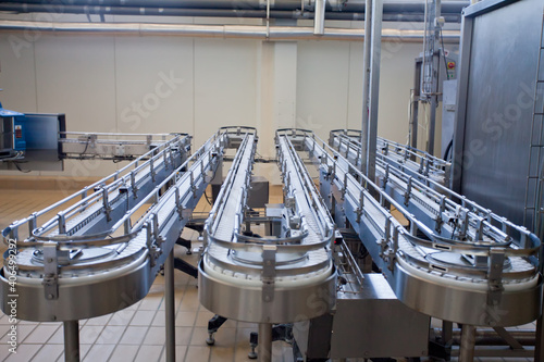 Plant for the production of milk and filling it into bottles