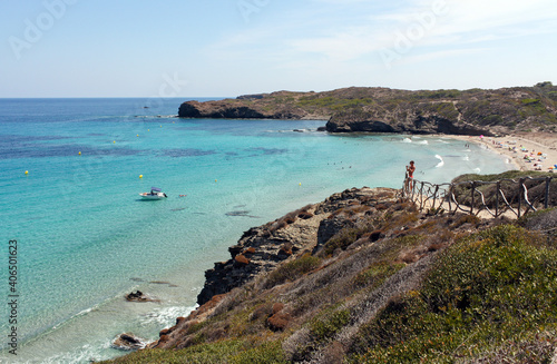 Camí de Cavalls, Cala Tortuga landscape, Balearic Islands, Menorca, Spain