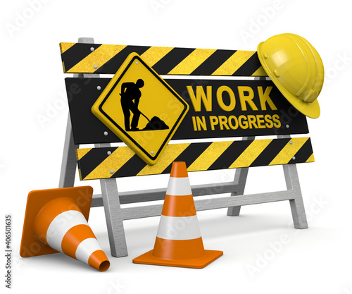 3d illustration work in progress website