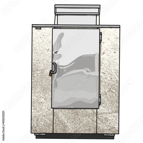 white ice cooler machine 