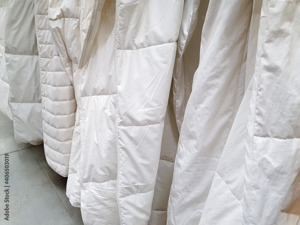 Obraz premium soft white duvets a lot