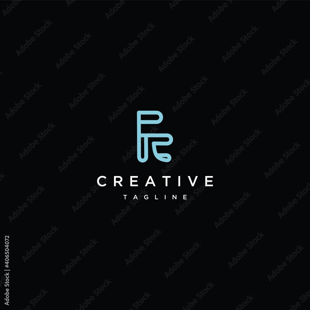 Initial Letter FR or RF Logo Template Design Initial Letter FR or RF Logo Template Design