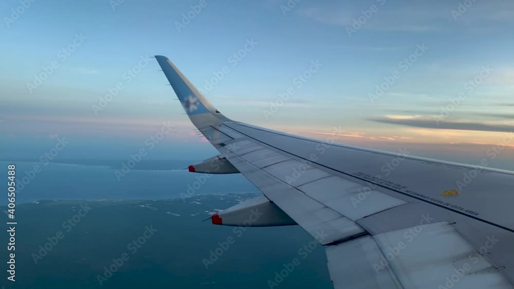 Flying Over Riviera Maya at Sunset Flying Over Riviera Maya at Sunset
