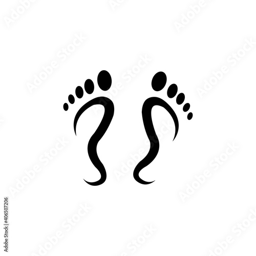 soles of the feet icon logo