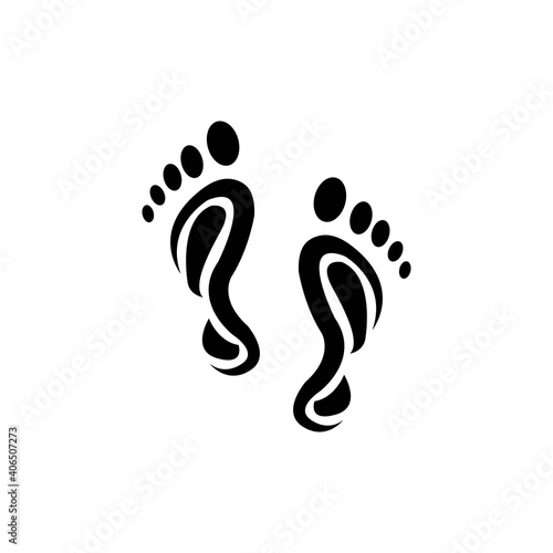soles of the feet icon logo