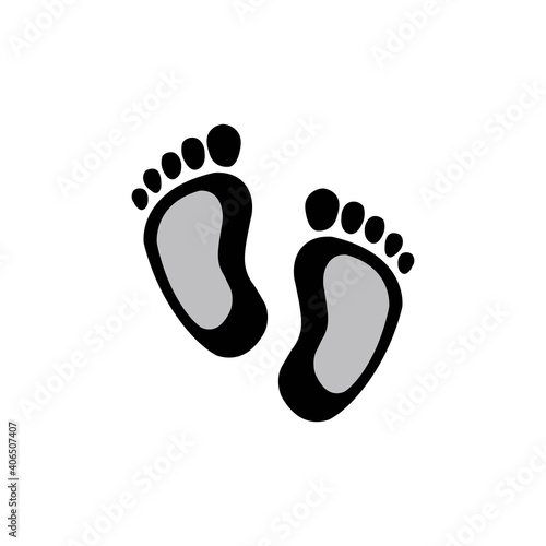 soles of the feet icon logo
