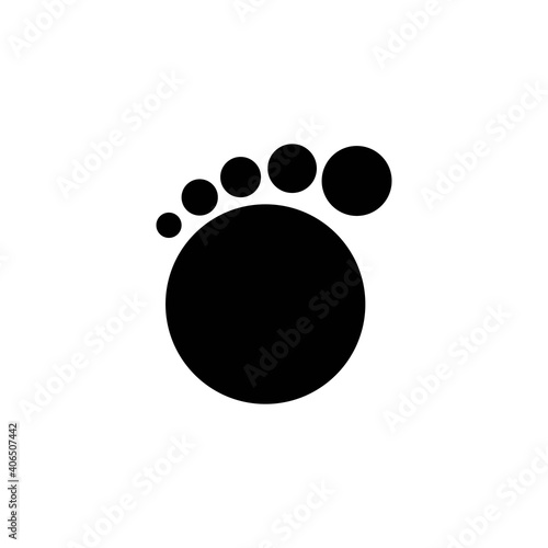 soles of the feet icon logo