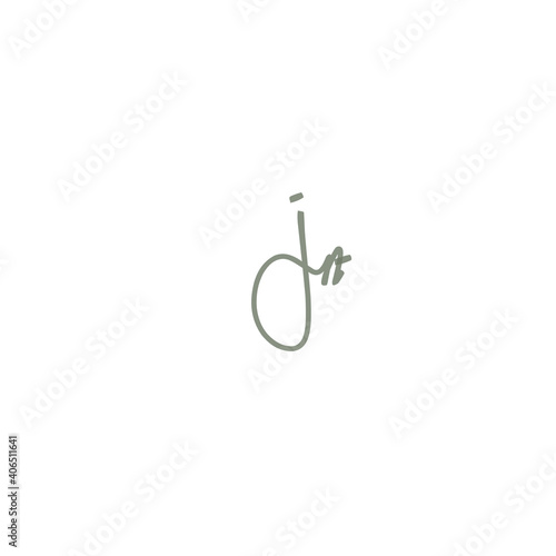 JA Initial Isolated Logo for Identity