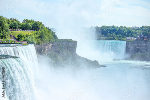 Niagara Falls American Falls and Bridal Veil Falls USA