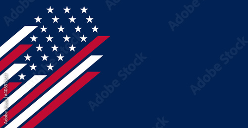 USA banner background