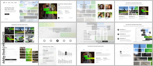 Vector templates for website design, presentations, portfolio. Templates for presentation slides, flyer, leaflet, brochure cover. Corporate business identity style for any purposes. Business template.
