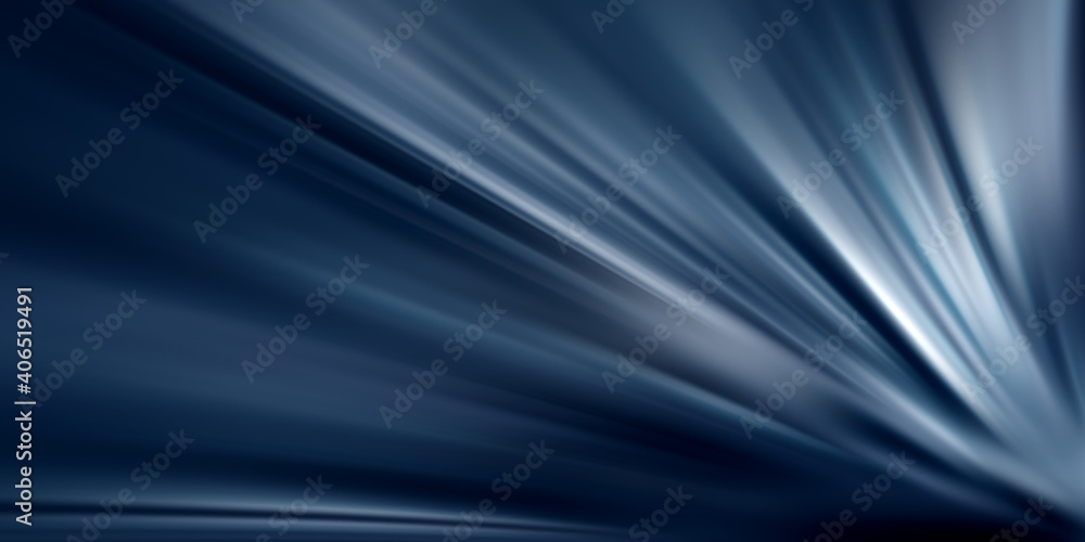 Fototapeta premium Starburst Blue Light Beam Abstract Background