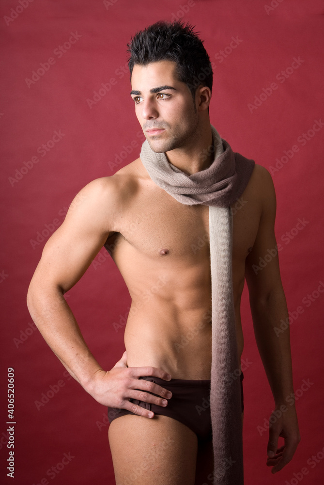 Ταπετσαρία sensual young man after a sport and spa session