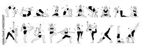 Woman Yoga Monochrome Set
