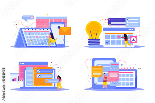 Planning Flat Compositions Set