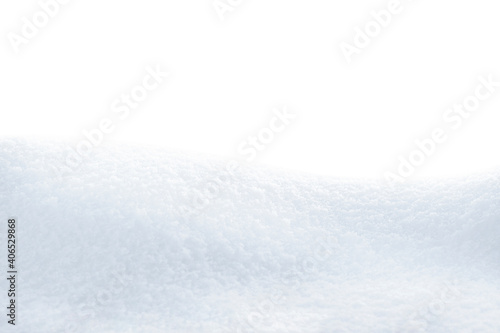white snow hill isolated on white background