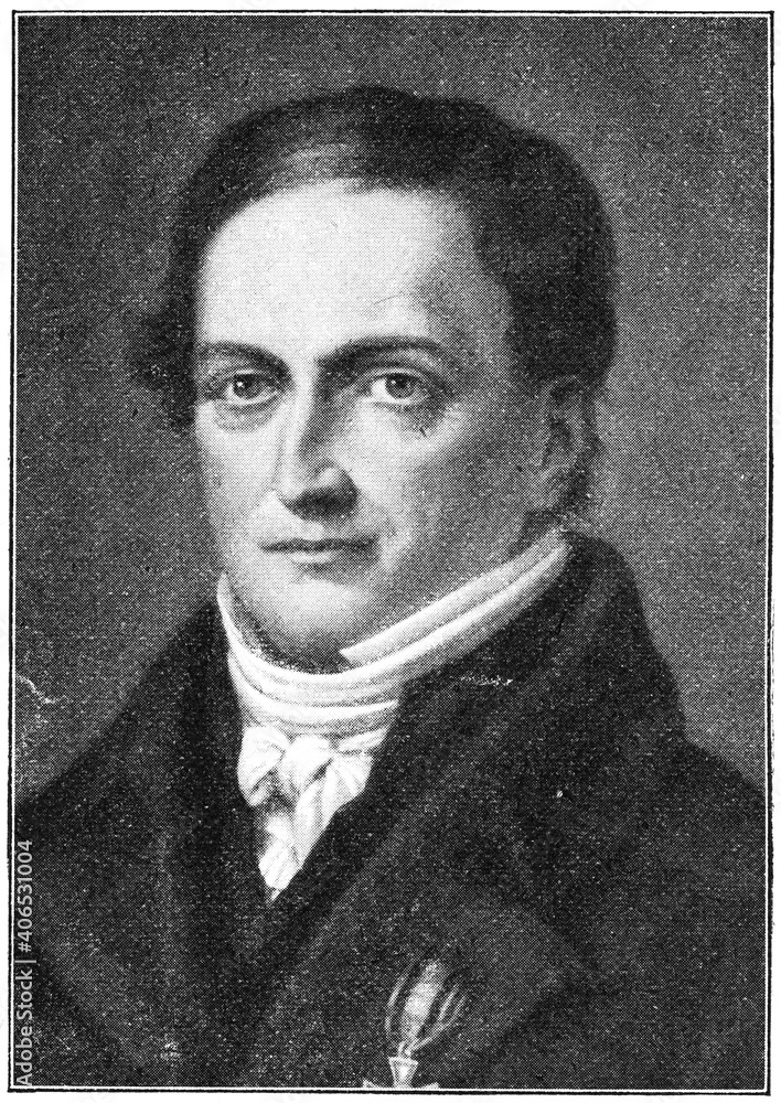 Portrait of Johann Friedrich Herbart a German philosopher