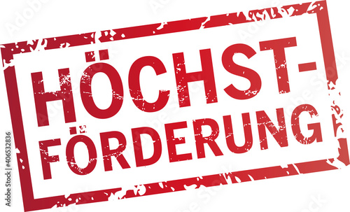 roter Stempel Höchstförderung