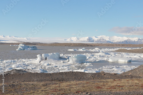 Reikiavik  Iceland  Apr. 14  2017. Photographs of an 11-day 4x4 trip through Iceland. Day 3. From V  k    M  rdal to H  fn. Fjalls  rl  n Iceberg.