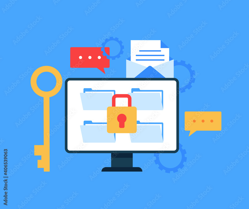Safe data file document transfer concept. Vector flat graphic design illustration Safe data file document transfer concept. Vector flat graphic design illustration