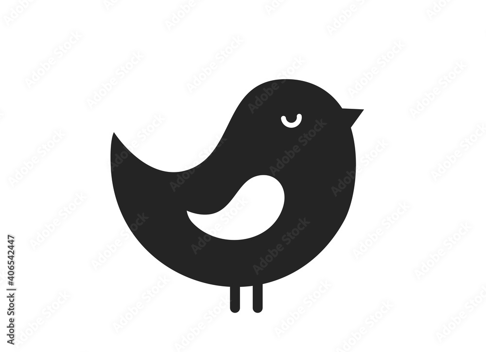 bird icon. nature design element. isolated vector image bird icon. nature design element. isolated vector image